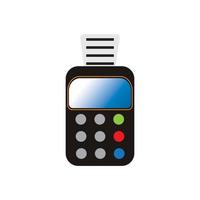 machine à carte de crédit. guichet automatique pour de l'argent. illustration du terminal de paiement vecteur