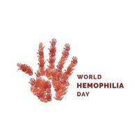 vecteur de jour heureux de l'hémophilie