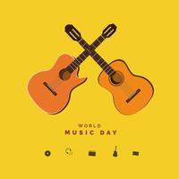 journée mondiale de la musique vecteur