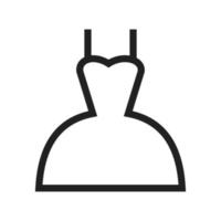 icône de robe de femme vecteur