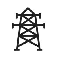 icône de la ligne électrique vecteur
