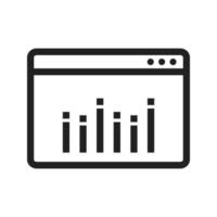 icône d'analyse web vecteur