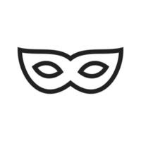 icône de masque pour les yeux vecteur