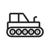 icône de tracteur industriel vecteur
