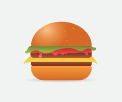 conception de vecteur de hamburger cool