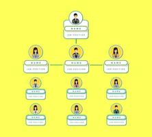 conception de vecteur infographique organigramme