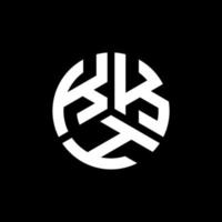 création de logo de lettre kkh sur fond noir. concept de logo de lettre initiales créatives kkh. conception de lettre kkh. vecteur
