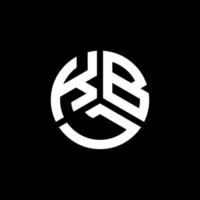 création de logo de lettre kbl sur fond noir. concept de logo de lettre initiales créatives kbl. conception de lettre kbl. vecteur