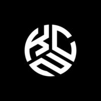création de logo de lettre kcn sur fond noir. concept de logo de lettre initiales créatives kcn. conception de lettre kcn. vecteur