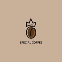 création vectorielle de logo simple pour café. vecteur