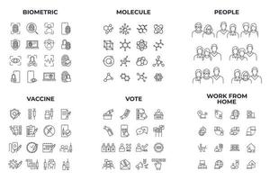 modèle de symbole de pack d'icônes de méga collection pour illustration vectorielle de logo de collection de conception graphique et web vecteur