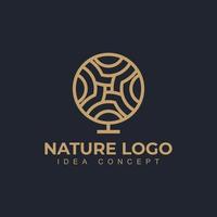 nature arbres logo design illustration vectorielle. icône de vecteur d'arbre