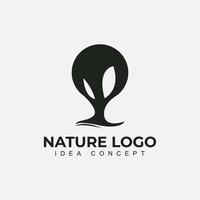 nature arbres logo design illustration vectorielle. icône de vecteur d'arbre