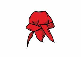 couleur rouge de l'illustration du dessin durag vecteur