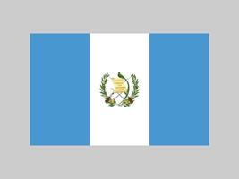 drapeau du guatemala, couleurs officielles et proportion. illustration vectorielle. vecteur
