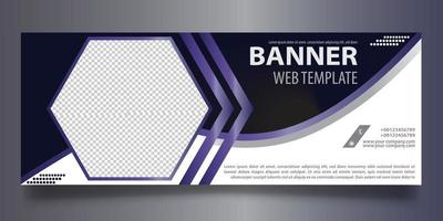 modèle de bannière Web vecteur