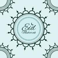 carte eid, affiche, publication sur les réseaux sociaux pour souhaiter la conception eid mubarak vecteur