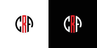 lettre crf initiales logo design moderne et unique 1 vecteur