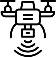 illustration de conception d'icône de vecteur de drone