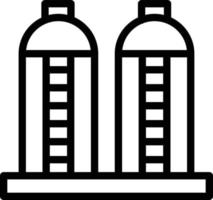 illustration de conception d'icône de vecteur de silo