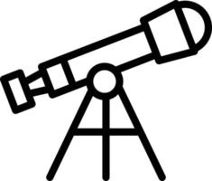 illustration de conception d'icône de vecteur de télescope