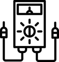 illustration de conception d'icône de vecteur de voltmètre