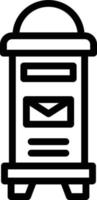 illustration de conception d'icône de vecteur de boîte aux lettres