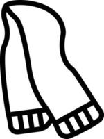 illustration de conception d'icône de vecteur d'écharpe