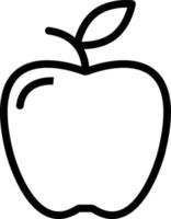 illustration de conception icône vecteur pomme