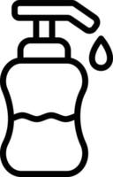 illustration de conception d'icône de vecteur de savon liquide