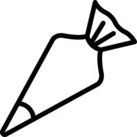 illustration de conception d'icône de vecteur de sac à pâtisserie