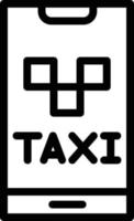 illustration de conception d'icône de vecteur de taxi