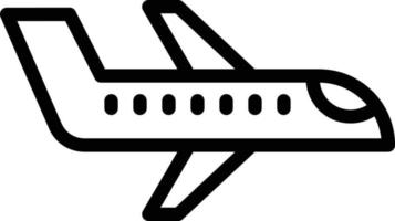 illustration de conception d'icône de vecteur d'avion