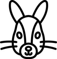 illustration de conception icône vecteur lapin