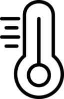 illustration de conception d'icône de vecteur de thermomètre