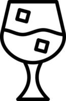 illustration de conception icône vecteur verre à vin