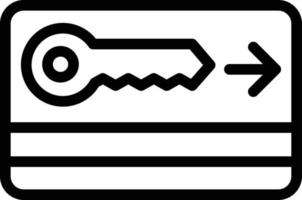 illustration de conception d'icône de vecteur de carte clé