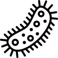 illustration de conception d'icône de vecteur de bactéries