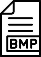 illustration de conception d'icône de vecteur bmp