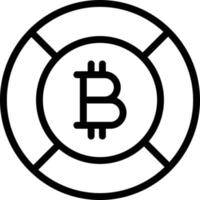 illustration de conception icône vecteur bitcoin