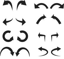 icône annuler et rétablir. Pictogramme à 4 flèches rafraîchir le symbole de rechargement. vecteur