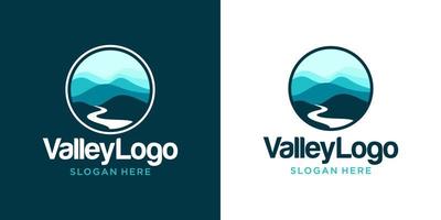 modèle de vecteur de conception de logo de vallée