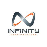 modèle de vecteur de conception de logo infini créatif