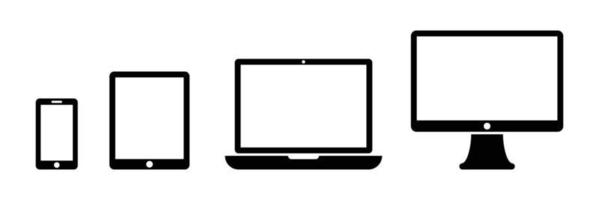 élément de conception d'icône d'ordinateur de périphérique adapté au site Web, à la conception d'impression ou à l'application vecteur