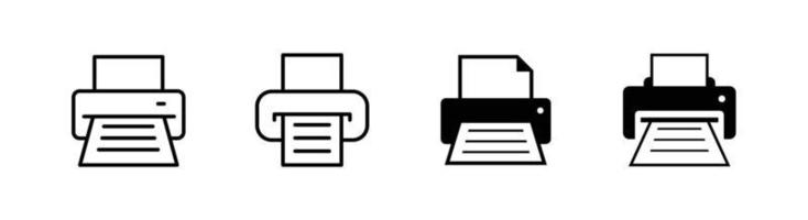 élément de conception d'icône d'imprimante adapté au site Web, à la conception d'impression ou à l'application vecteur
