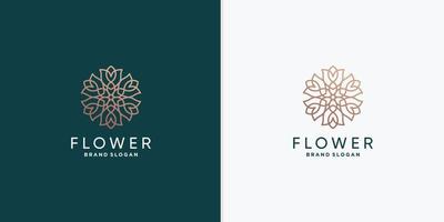 modèle de logo de fleur pour femme, beauté, spa, entreprise de bien-être vecteur premium partie 2