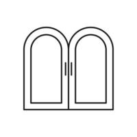 vecteur de porte pour la présentation de l'icône du symbole du site Web