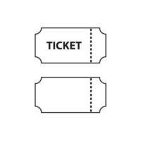 vecteur de billet pour l'icône de symbole de site Web