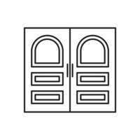 vecteur de porte pour la présentation de l'icône du symbole du site Web