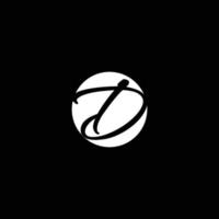 logo initial propre et minimal. symbole d'icône de monogramme de polices créatives de lettre d. conception de vecteur alphabet de luxe élégant universel